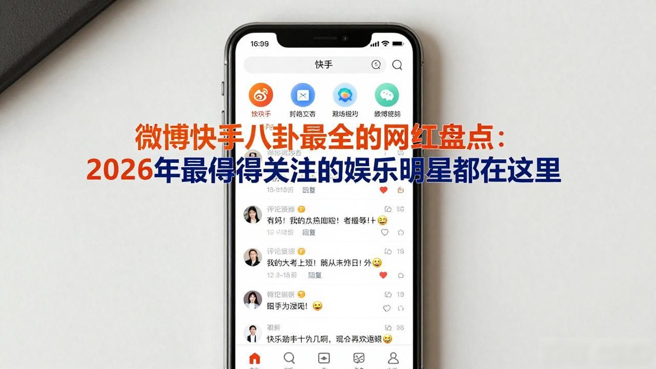 微博快手八卦最全的网红盘点：2026年最值得关注的娱乐明星都在这里